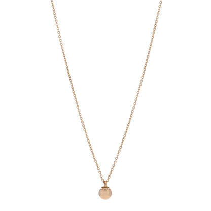 Tiffany 18K Rose Gold 8mm HardWear Ball Pendant Necklace 1 of 5