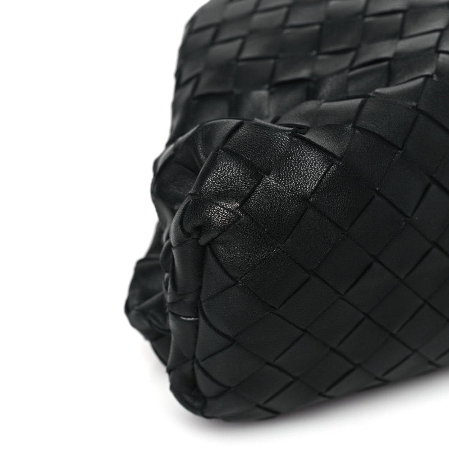 Nappa Maxi Intreccio The Pouch Oversized Clutch Black