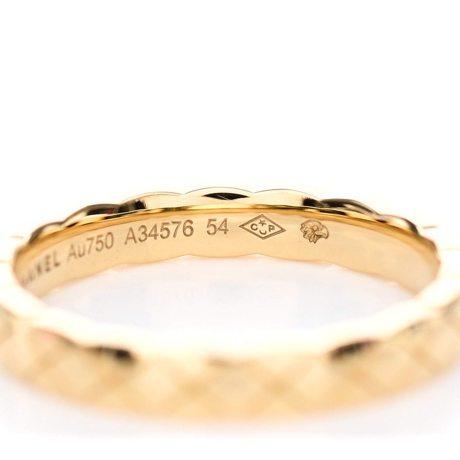 Chanel 18K Yellow Gold Mini Coco Crush Ring 54 6.75 5 of 6