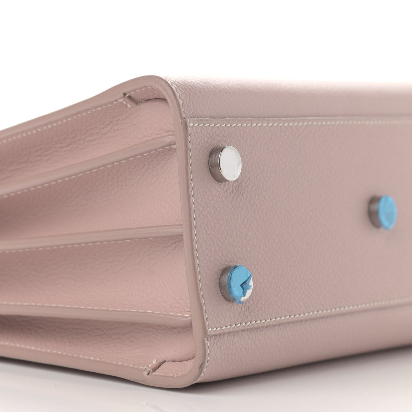 Grained Calfskin Nano Sac De Jour Antique Rose