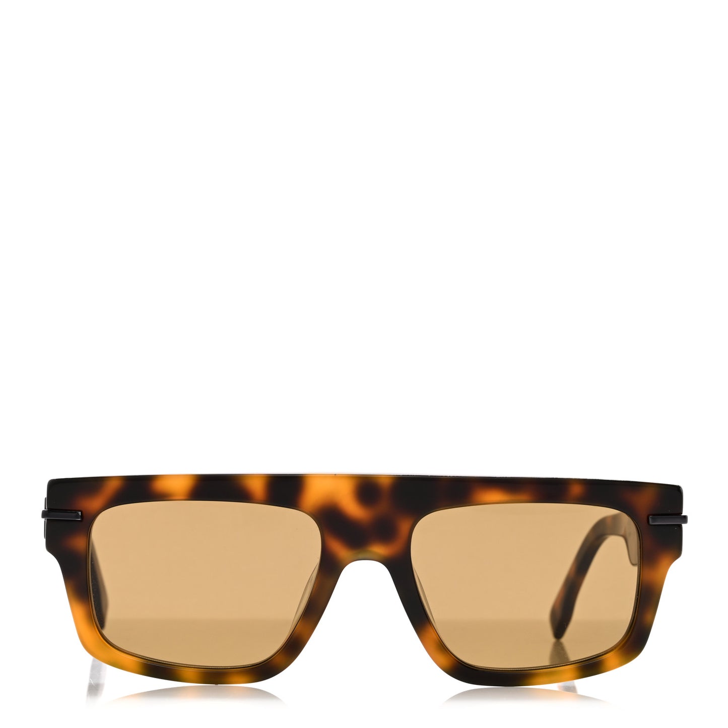 Acetate Fendigraphy Rectangle Sunglasses FE40091U Tortoise