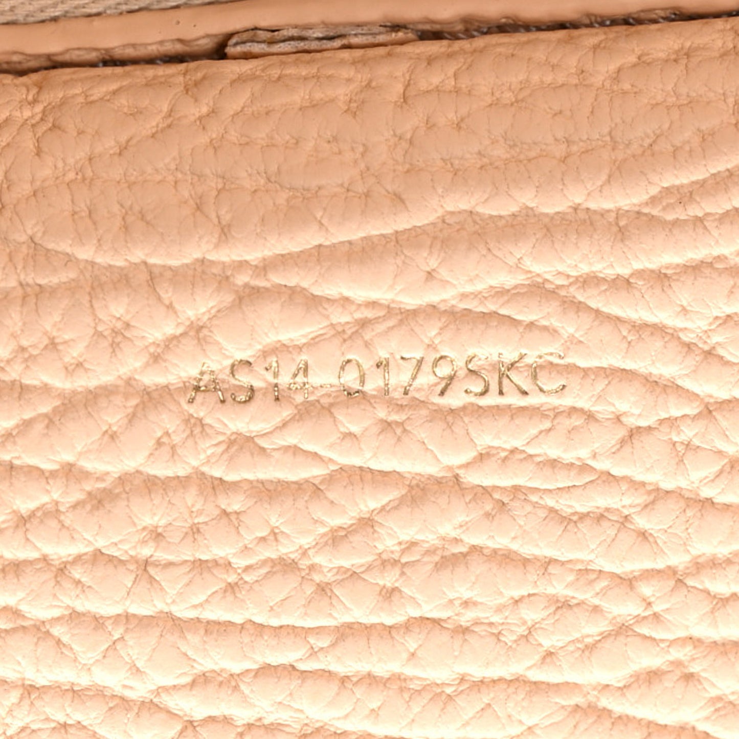 Textured Calfskin Medium Pashli Satchel Peach