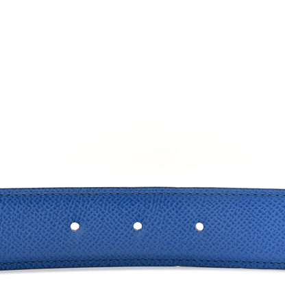 Hermes Epsom 38mm Constance H Belt 110 Black Bleu Zellige 4 of 8