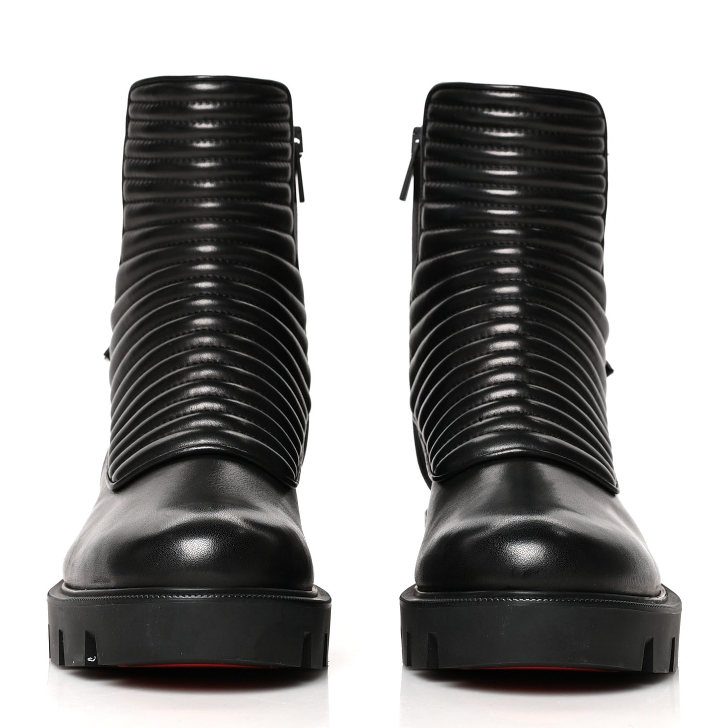 Calfskin Maddic Max Flat Boots 37 Black