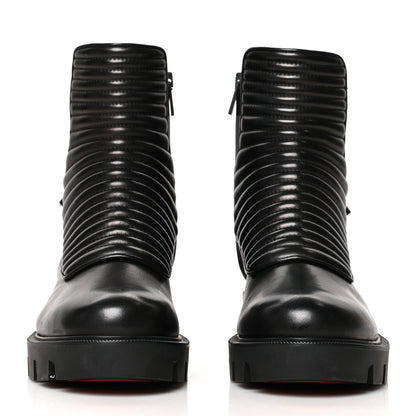 Christian Louboutin Calfskin Maddic Max Flat Boots 37 Black 2 of 9