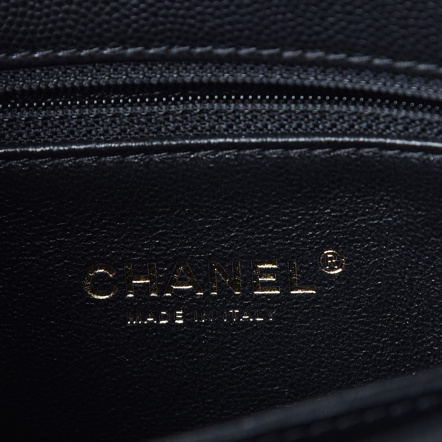 Caviar Lizard Quilted Mini Coco Handle Flap Black