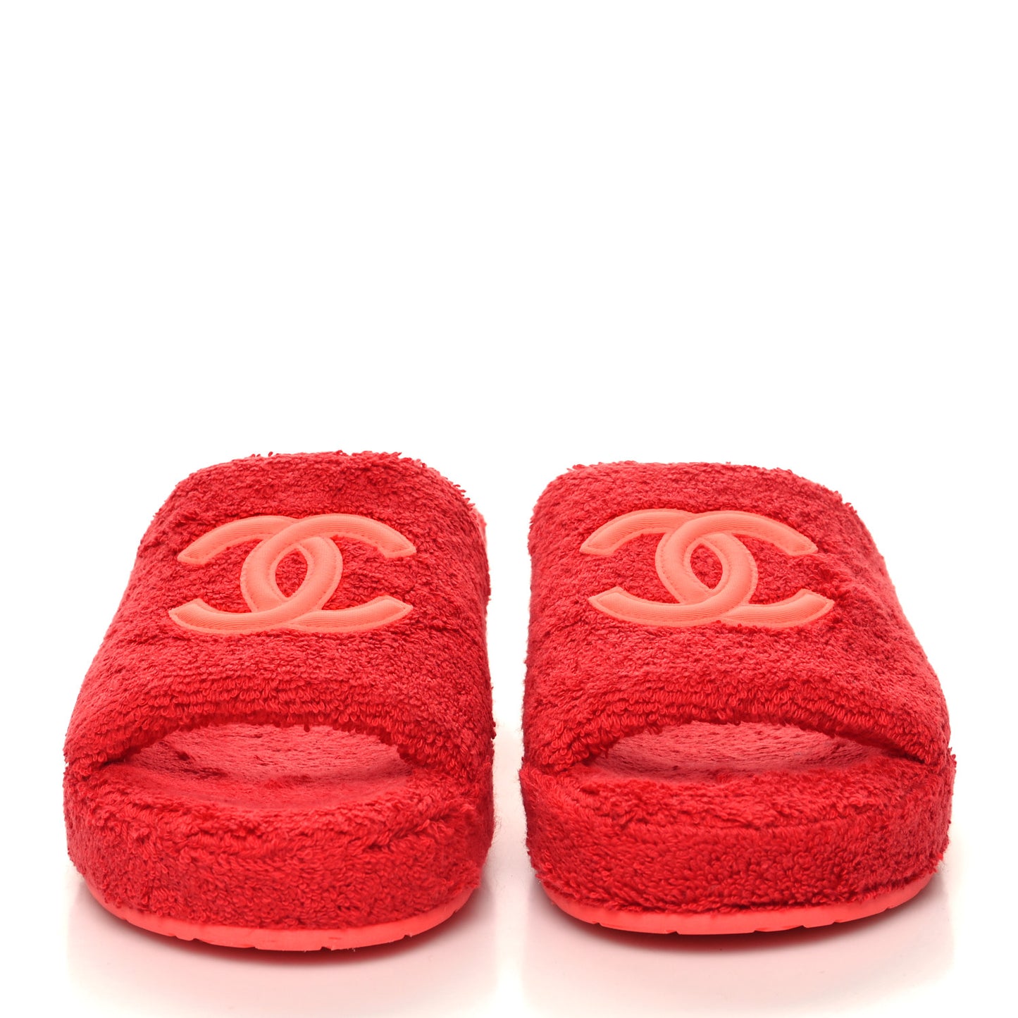 Terry CC Flat Mules Sandals 36 Dark Red Orange