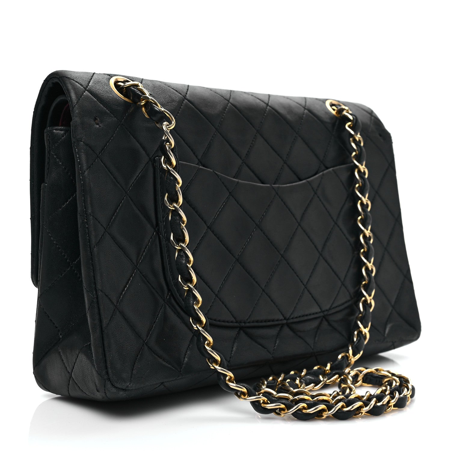 Chanel Lambskin Quilted Medium Double Flap Black 3 of 10