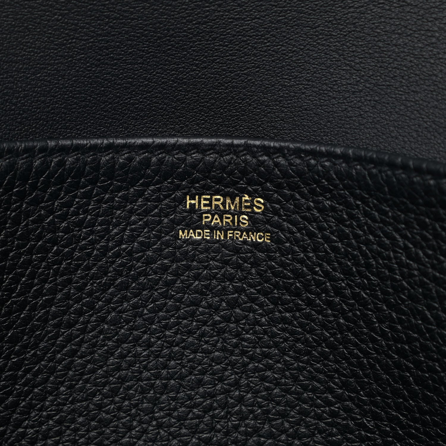 Hermes Taurillon Clemence Halzan 31 GM Black 6 of 9