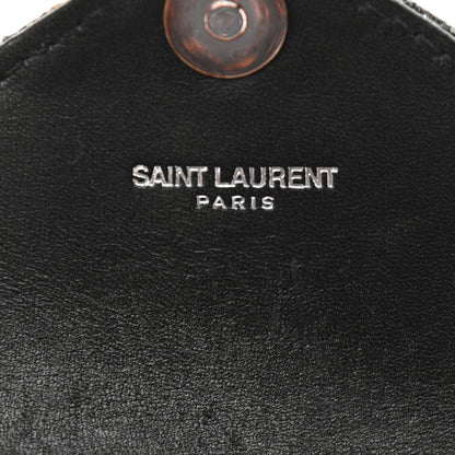 Saint Laurent Sequin Calfskin Monogram Mini Candy Crossbody Black 6 of 11