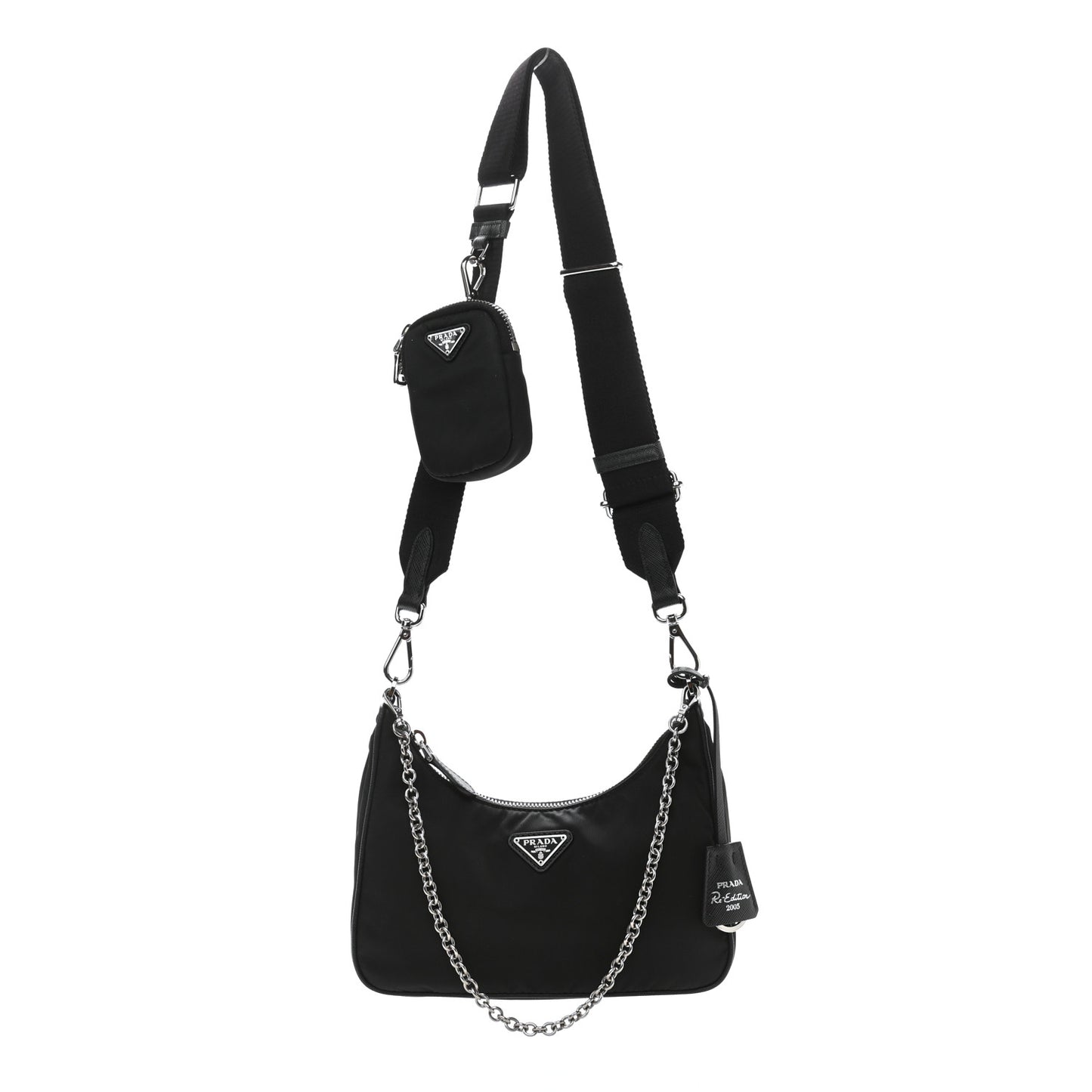 Nylon Re-Edition 2005 Shoulder Bag Black