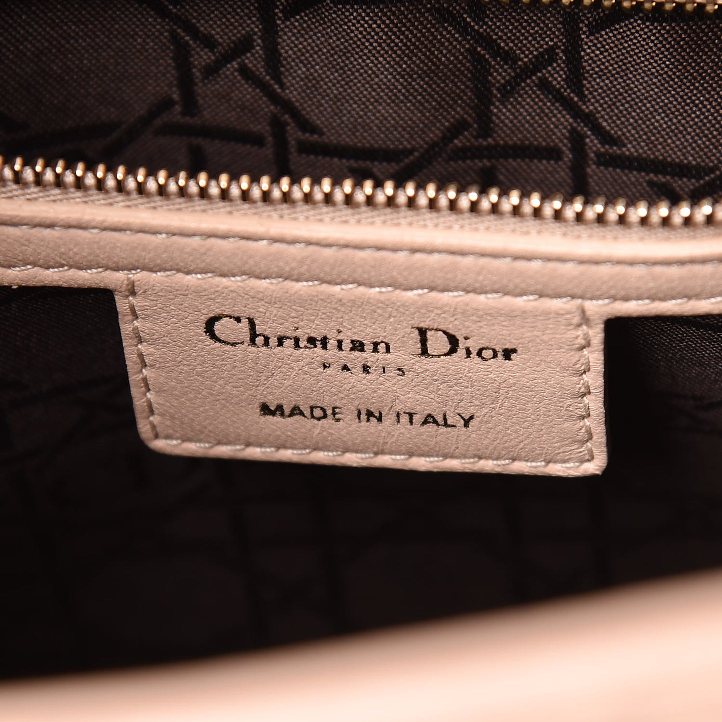 Lambskin Cannage Large Lady Dior Beige