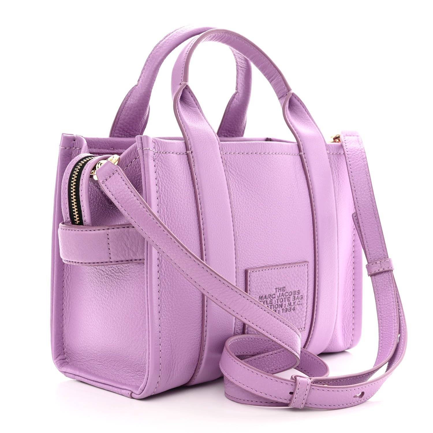 Marc Jacobs Grained Calfskin Small The Tote Bag Regal Orchid 3 of 10