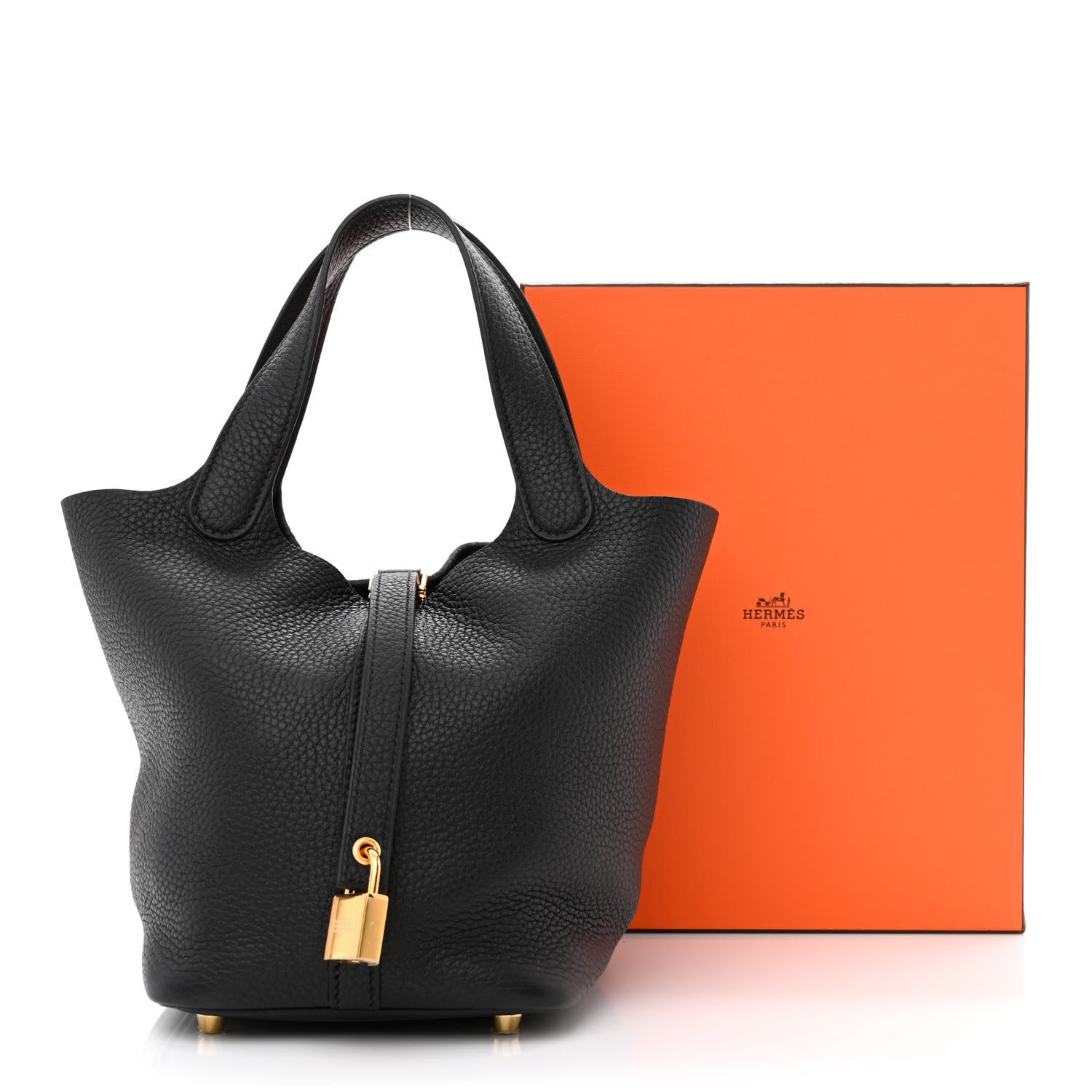 Hermes Taurillon Clemence Picotin Lock 18 PM Black 11 of 11