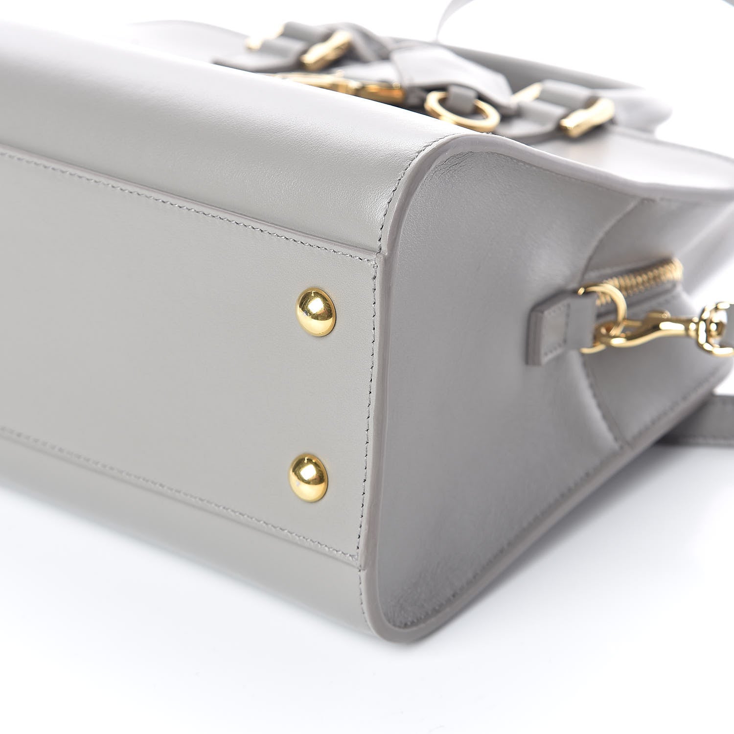 Saint Laurent Calfskin Monogram Baby Cabas Fog 9 of 9