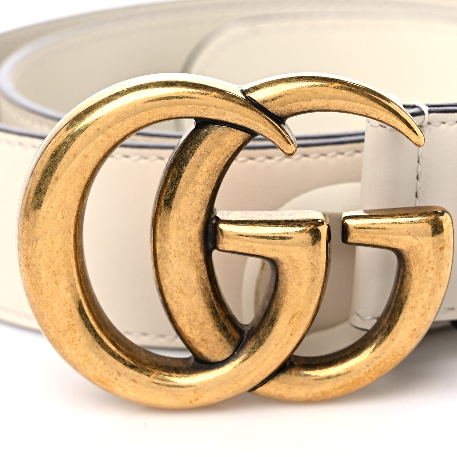 Gucci Calfskin Double G 40mm Belt 90 36 White 5 of 6