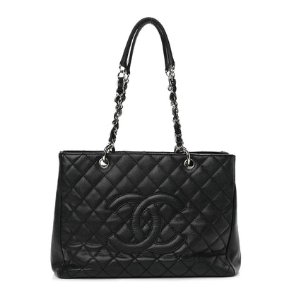 Chanel Caviar Quilted Grand Shopping Tote GST Black 1 of 10