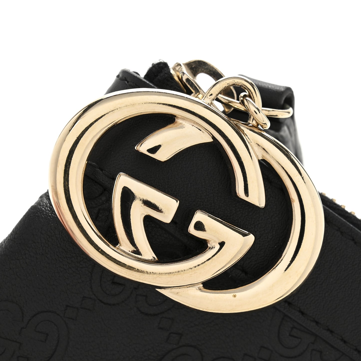 Guccissima Signature New Britt Wristlet Black