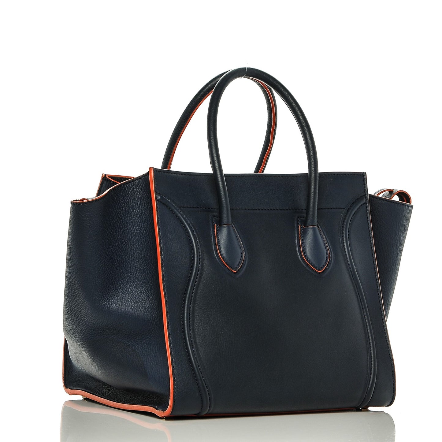 Baby Grained Calfskin Medium Phantom Luggage Midnight