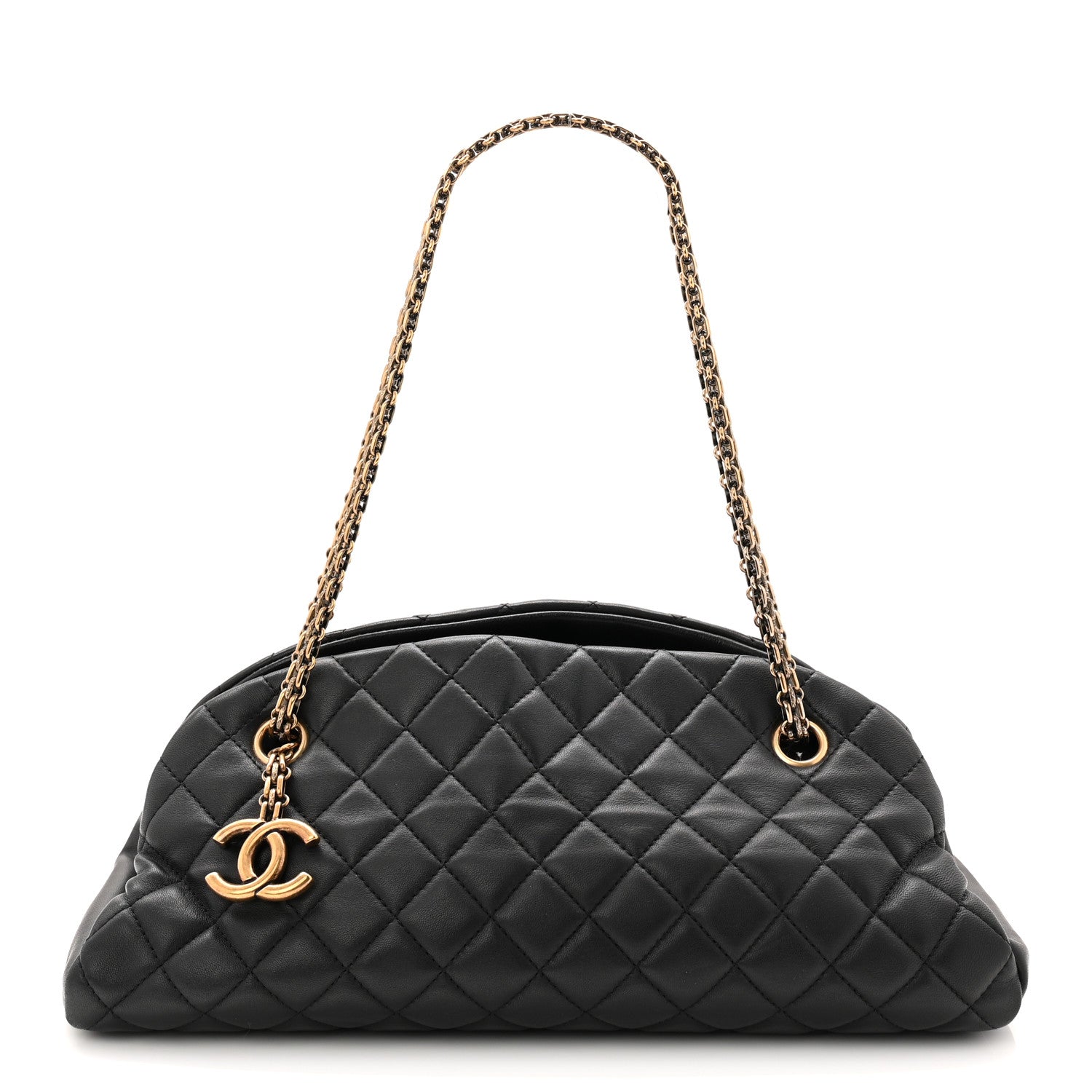 Chanel Lambskin Quilted Medium Just Mademoiselle Black 1 of 10