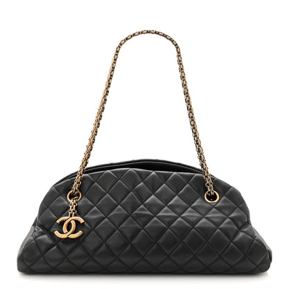 Chanel Lambskin Quilted Medium Just Mademoiselle Black 1 of 10