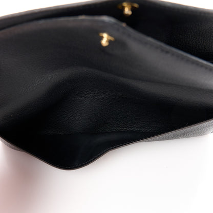 Louis Vuitton Calfskin Double V Wallet Black 6 of 10