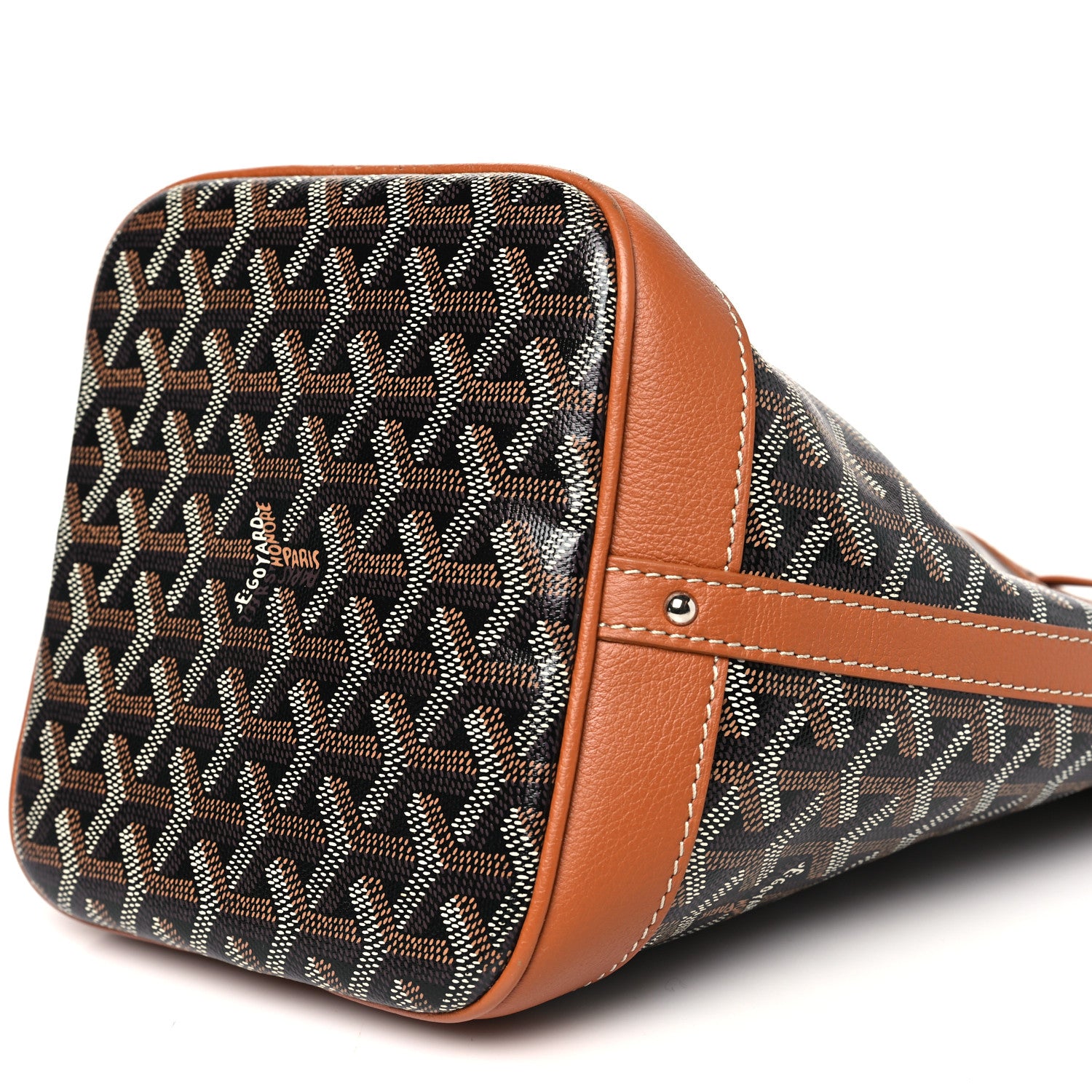 Goyard Goyardine Petit Flot Bucket Bag PM Black Gold 9 of 9