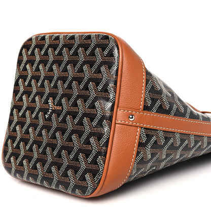 Goyard Goyardine Petit Flot Bucket Bag PM Black Gold 9 of 9