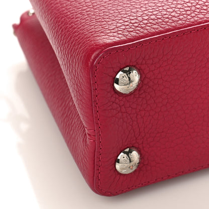 Louis Vuitton Taurillon Lace Croquets Capucines BB Groseille 8 of 10