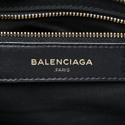 Balenciaga Calfskin Crocodile Embossed Classic Hardware City Black 13 of 24