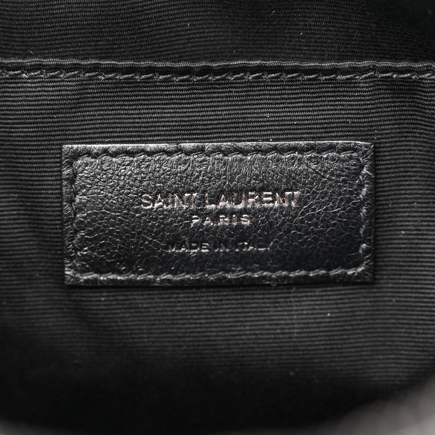 Saint Laurent Calfskin Matelasse Monogram Lou Camera Bag Black 6 of 14