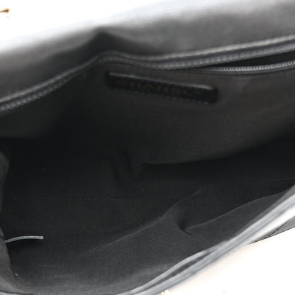 Chanel Calfskin Stitched Medium Covered CC Flap Bag Black 5 of 10