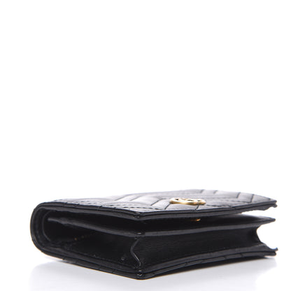 Gucci Calfskin Matelasse GG Marmont Card Case Wallet Black 4 of 8