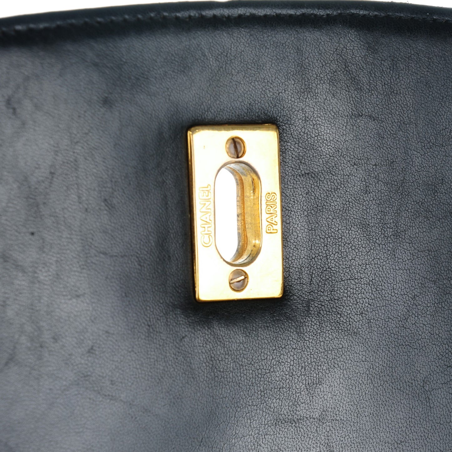 Lambskin Quilted Drawstring Backpack Black