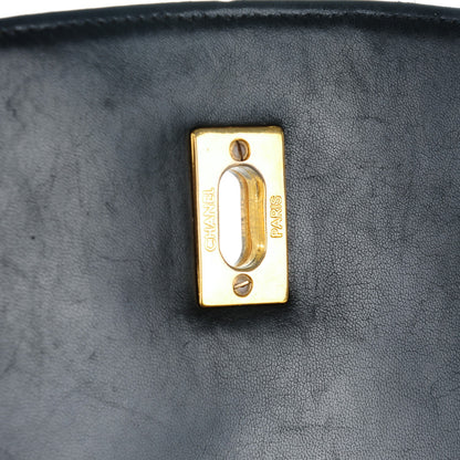 Chanel Lambskin Quilted Drawstring Backpack Black 8 of 11