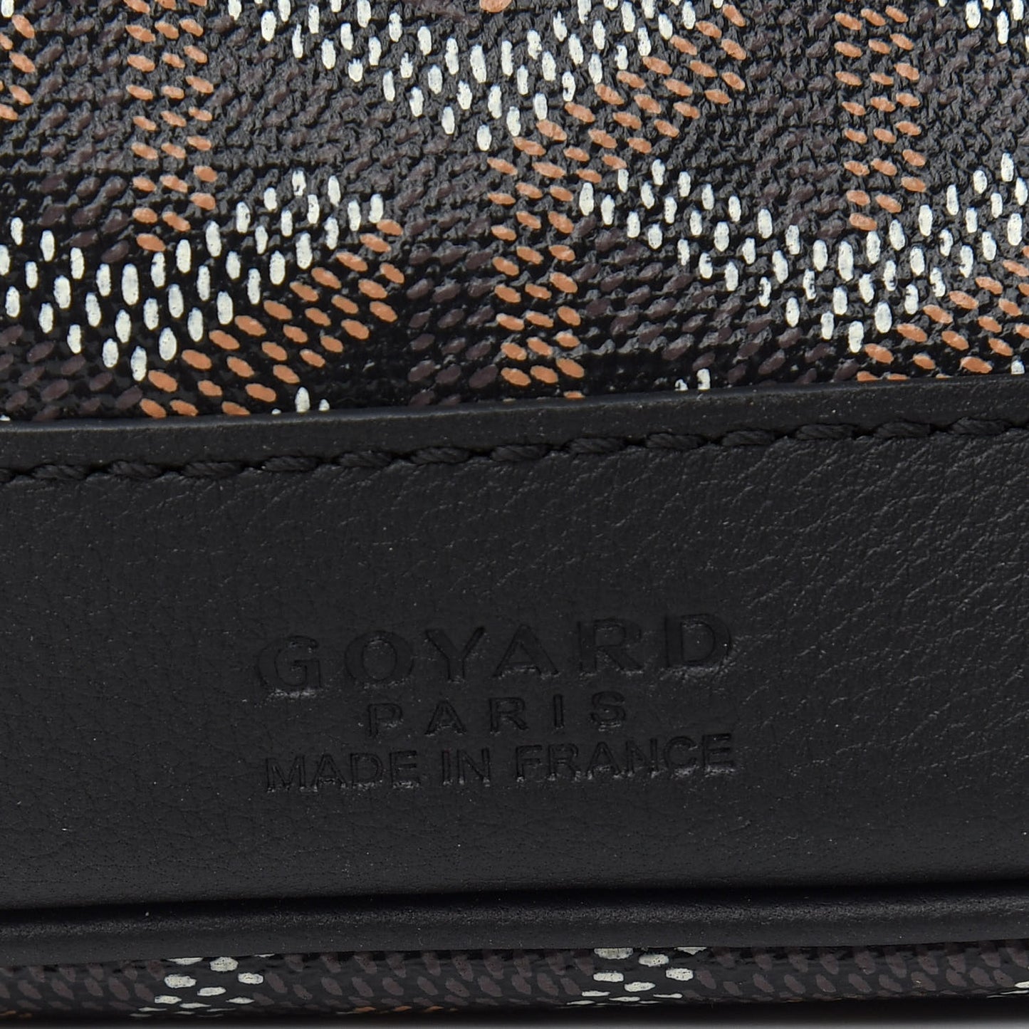 Goyardine Petit Flot Bucket Bag PM Black
