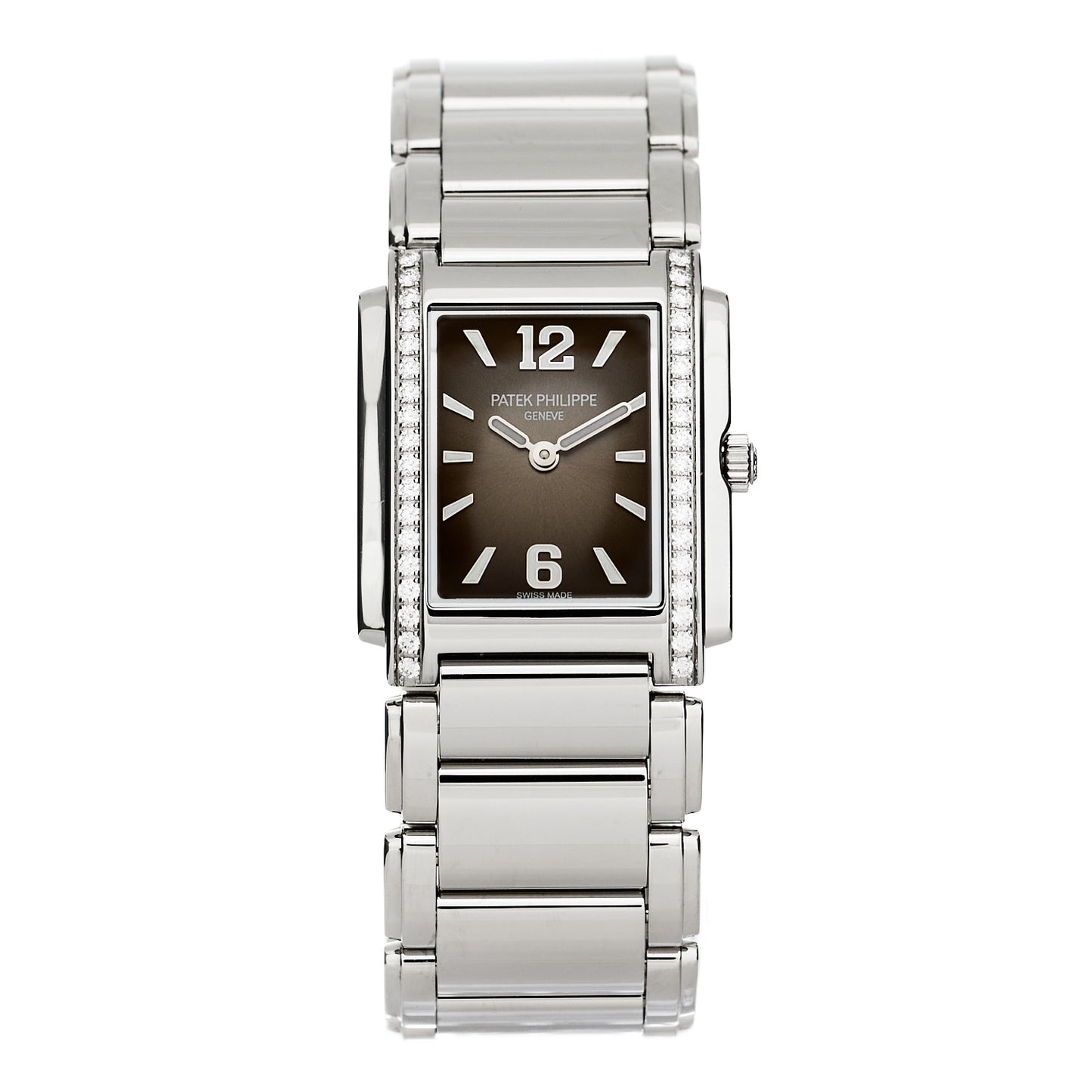 Stainless Steel Diamond 25mm Twenty-4 Quartz Watch Grey 4910/1200A-010