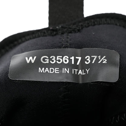 Chanel Velvet Calfskin Mixed Fibers CC Sneakers 37.5 Black 6 of 9