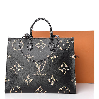 Louis Vuitton Monogram Giant Jungle Onthego GM Black 10 of 10