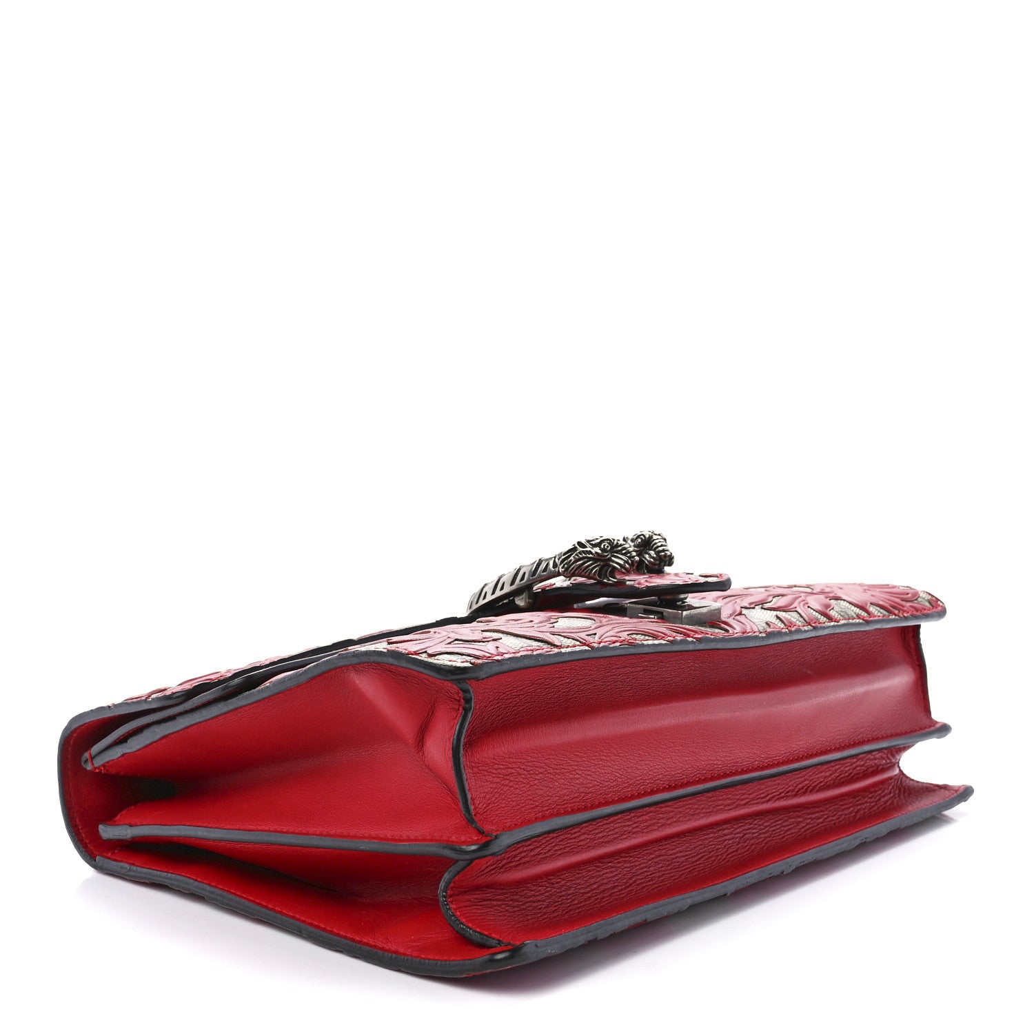 Gucci GG Supreme Monogram Arabesque Medium Dionysus Shoulder Bag Hibiscus Red 4 of 11