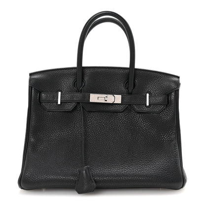 Hermes Taurillon Clemence Birkin 30 Black 1 of 10