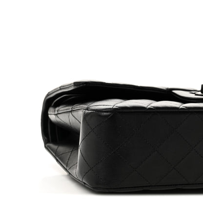Chanel Lambskin Quilted Medium Double Flap So Black 9 of 11