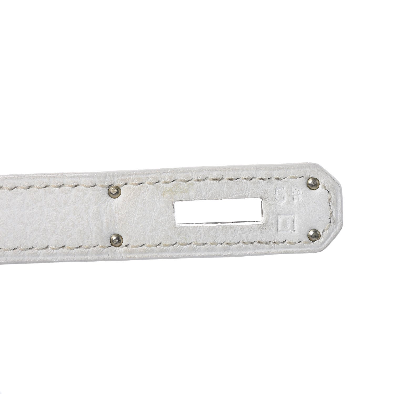 Hermes Taurillon Clemence Toile Kelly Retourne 32 White 20 of 40