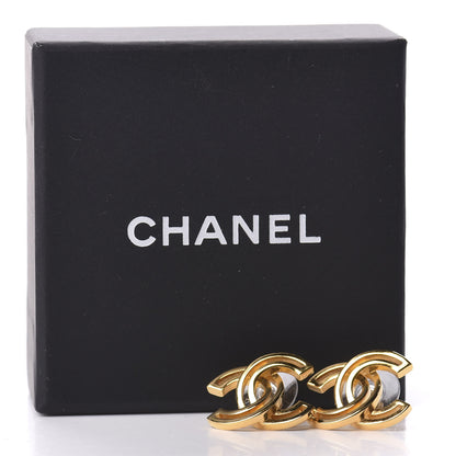 Chanel Metal Obazine CC Earrings Gold 5 of 5