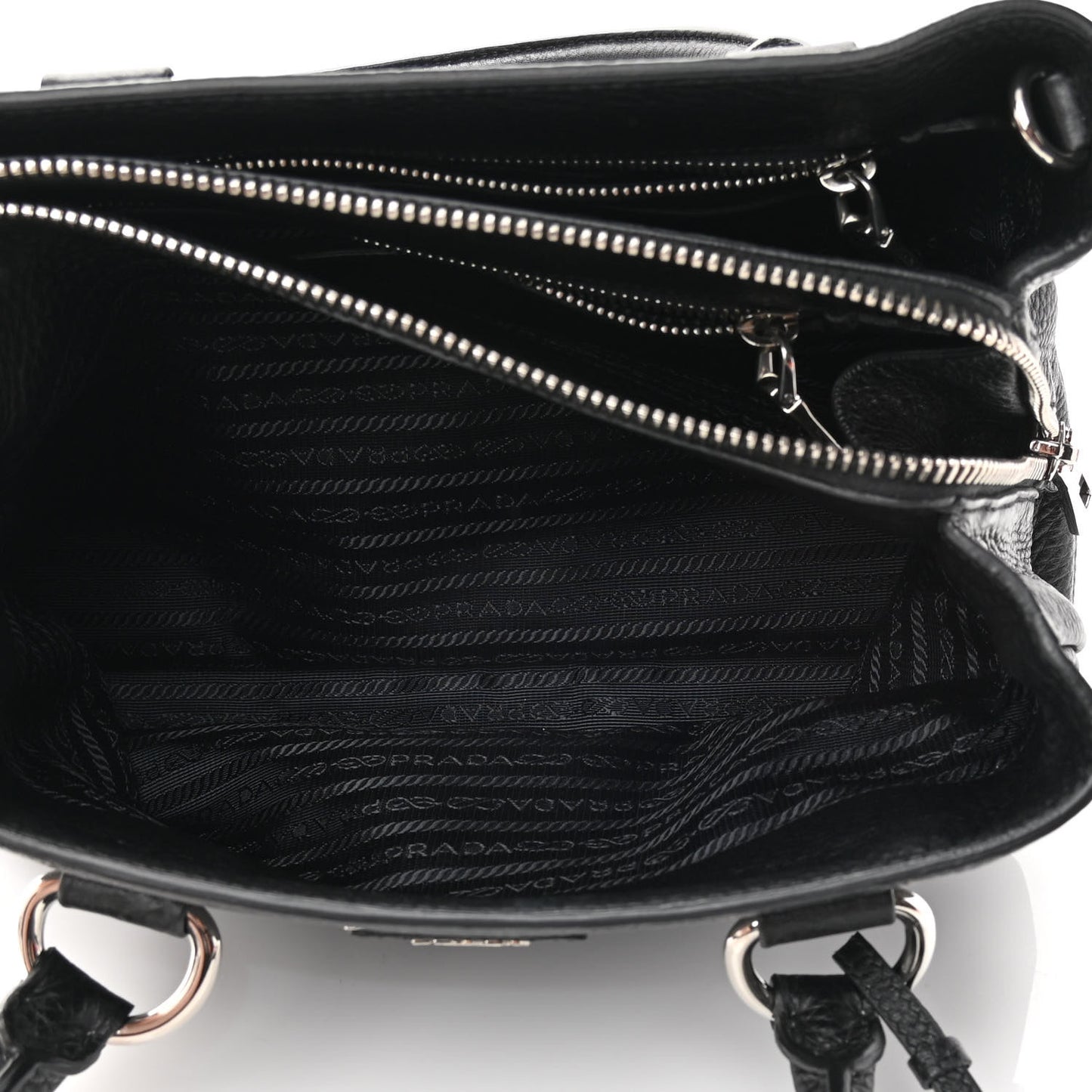 Vitello Daino Tote Black