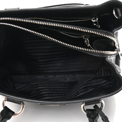 Prada Vitello Daino Tote Black 7 of 14
