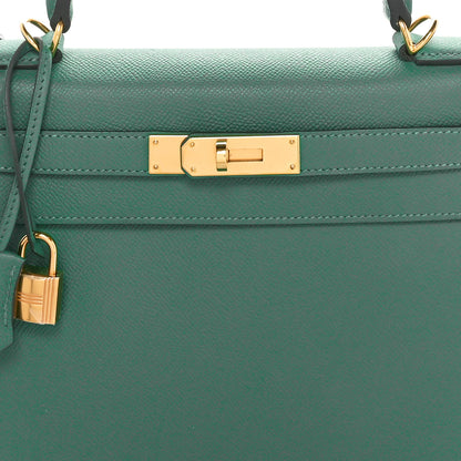 Hermes Epsom Kelly Sellier 28 Vert Vertigo 8 of 10