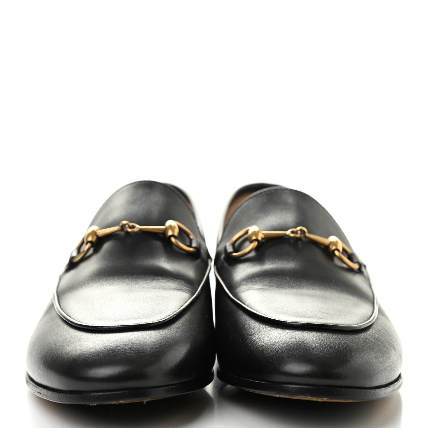 Gucci Calfskin Womens Jordaan Loafers 38 Black 3 of 24