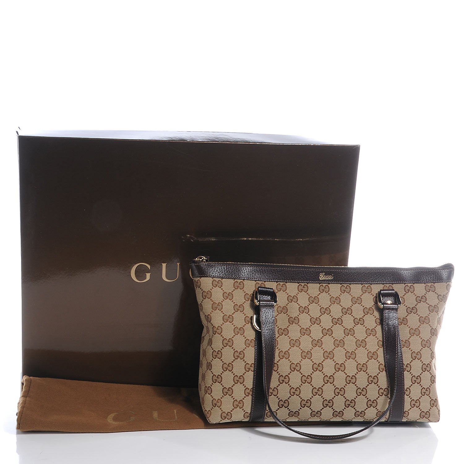 Gucci Monogram Medium Abbey Tote Brown 5 of 9