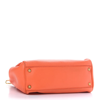 Dolce & Gabbana Grained Deerskin Medium Miss Sicily Satchel Orange 4 of 9